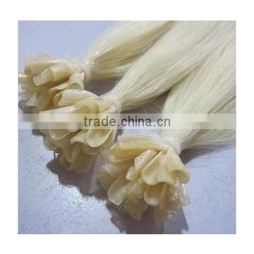 Ash Cold Blonde SO .CAP Quality Keratin U /Nail Tip Human Remy Hair Extensions