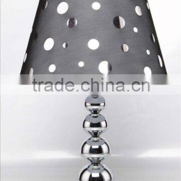 Ball Palace cloth shade table lamp,gray table light