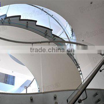 Luxury glass/steel stair rail PR-B129