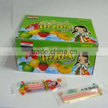 cc stick powder candy dried fruit flavour candy lollipop