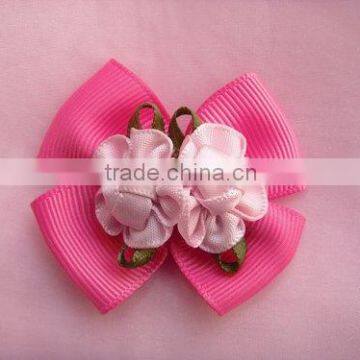 Hot Sale Promotion Pink Flower For Hair Accessory