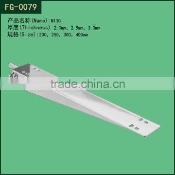 Chrome Single Slotted Channel Bracket , Glass Board Support Bracket photo-3