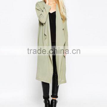 Wholesale Elegant Fashion Autumn Trench Long Coat photo-5