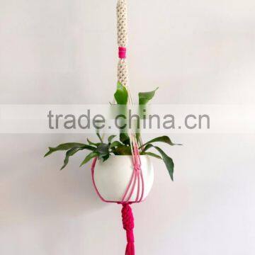 BOHO ROPE PLANT HANGER MACRAME ROPE PLANT HANGER KNOTTED ROPE PLANT HANGER