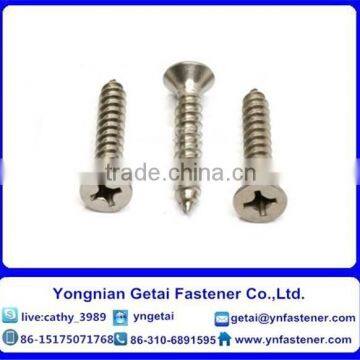 Self-Tapping screws with cross recessed pan/ countersunk head/raised countersunk head ,DIN933/931 H.D.G