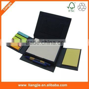 combin sticky notes,pen and sticky notes,box style sticky notes