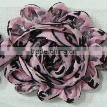 artificial high quality chiffon fabric flower hair accessories