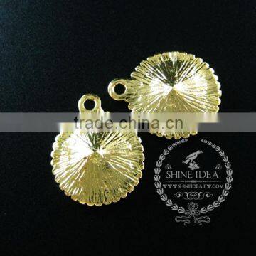 14mm Setting Size Vintage Alloy Gold Plated DIY Pendant Charm Bezels Tray 1411122 photo-4