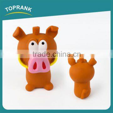 Cheap wholesale durable cute wild boar shaped dog toys 2016