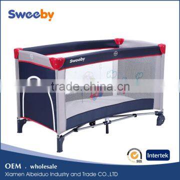 2016 Sweeeby classical baby cot bed foldable baby playard easy to install