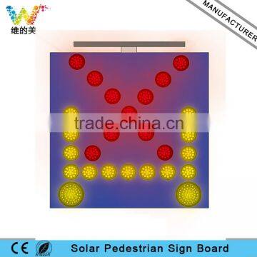 LED Manufacturer Solar Powered Europe Amber Left Right Arrow Red Cross Light Traffic Indicating Sign