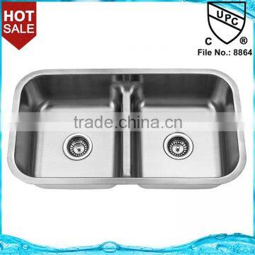 Stainless steel deep drawn sink J3218 undermount kitchen sink