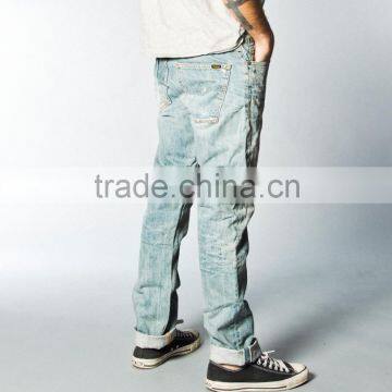 Cheaper Price Wholesales Vintage Man Denim Jeans Branded Jeans Pants for Men(LOTN068) photo-3