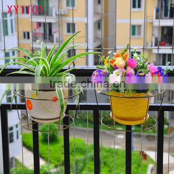 XY1101 Metal hanging flower pot balcony tub Pot Hook Hanging Buckets window box wall hanging planter