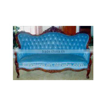 blue fabric elegant victorian furniture sofa for sale