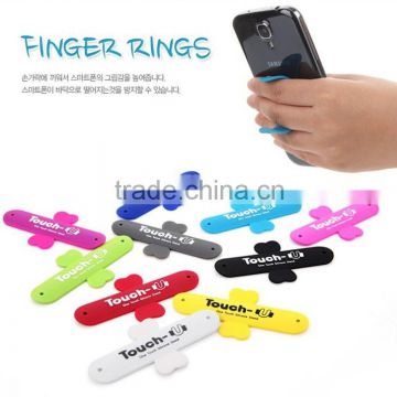 2015 hot selling touch-u silicone phone stand for cell phone