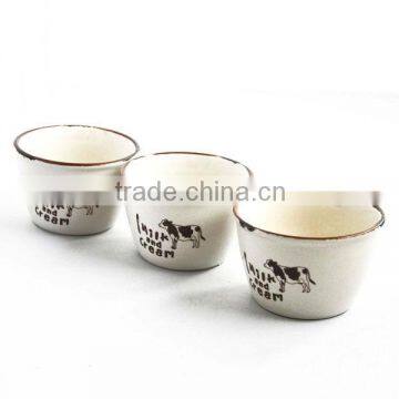 Cute hot sell porcelain tea coffee enamel cup