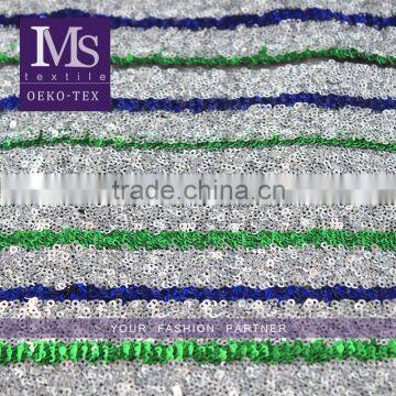 Best quality 100 polyester mesh sequin beaded french cloths lace fabric