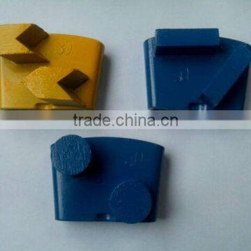 Diamond tool grinding segmented wedge block for polishing