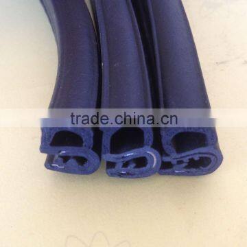 Cabinet rubber strip with steel composite seals