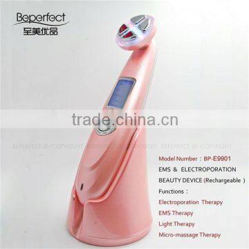 Skin Facial EMS Electroporation LED RF Skin Lifting Rejuvenation Beauty Device