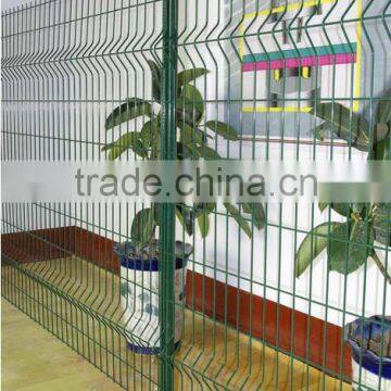 Folding dark green PVC coated Welded wire mesh fence panels