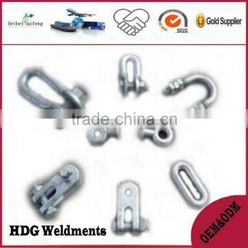 Custom Hot dip galvanized steel trailers parts