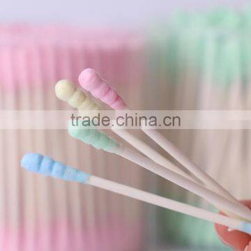 200pcs double-tipped colorful cotton swabs