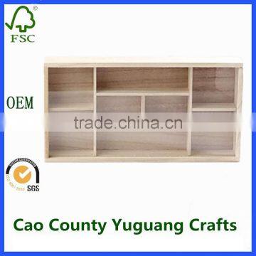 wooden display boxes with sliding glass lids counter display box