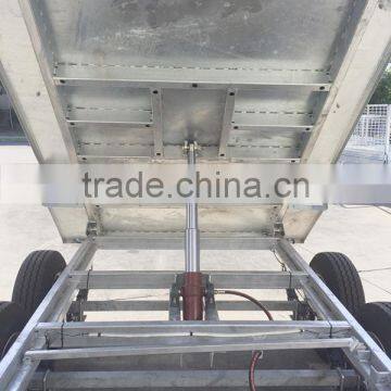 10x5 Hot Dipped Galvanized Tandem Hydraulic Tipping Trailer With Cage Used Farm photo-4