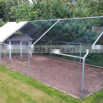 Chicken Run 3mx1.5m Walk in Coop Poultry Dog Rabbit Hen Cage Pen Metal Door