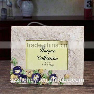 Customed resin mediterranean style beautiful wholesale photo frames