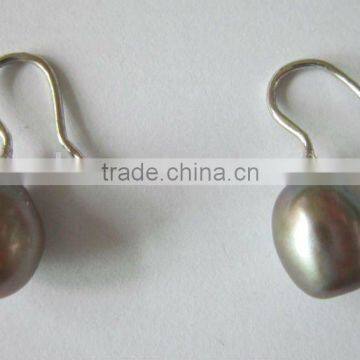 real/genuine drop pearl earrings