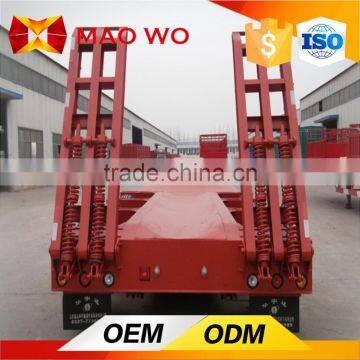 3 axles platform lowbed semi trailer for sale