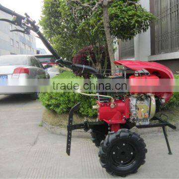 Mini Diesel Tiller,Diesel cultivator,7HP mini diesel tiller with headlighter