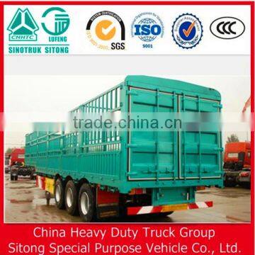 40ft Livestock Trailers,3 Axle Cattle Cage Trailer for Sale photo-6