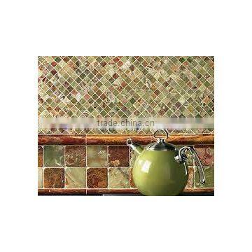 BEAUTIFULL CUSTOM MADE MULTI GREEN ONYX MOSAIC TILES COLLECTIONS