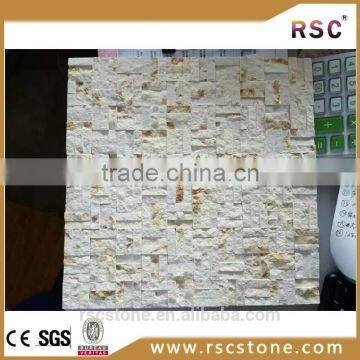 Glass marble mosaic design on mesh