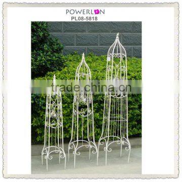 Antique White Water Proof S/3 Flower Trellis