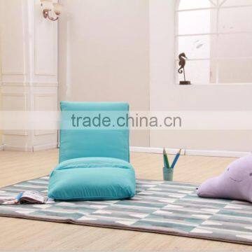 Elegant Blue Color Modern Fashion Fabric Recliner Lazy Sofa Sets For Outdoor Furniture photo-3