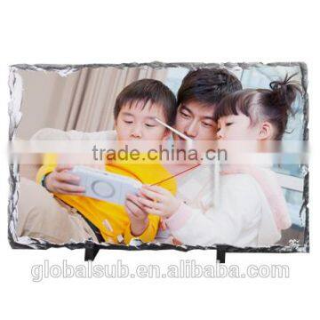 Factory Produce Coated Rock Clock Photo Slate Frame For Heat Transfer