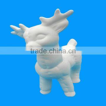 Custom Christmas Ceramic Bisque Cute Elk Christmas Ornament photo-2
