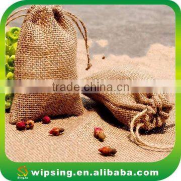Cheap Organic Jute Drawstring Bag With Logo Printing photo-3