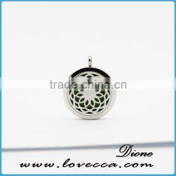 Popular Hollow Stainless Steel Aromatherapy Locket Pendant Necklace for Essential Oil photo-4
