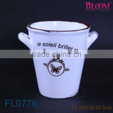 Fashion style ceramic bonsai pot,round bonsai pot