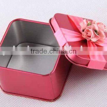 Square Metal With Rose Ribbon/gift Box photo-4