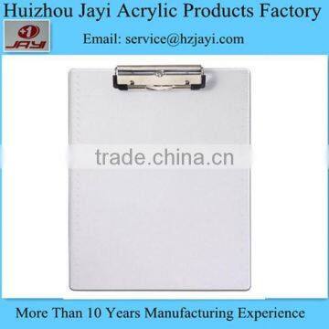 China supplier wholesale custom acrylic notebook clipboard