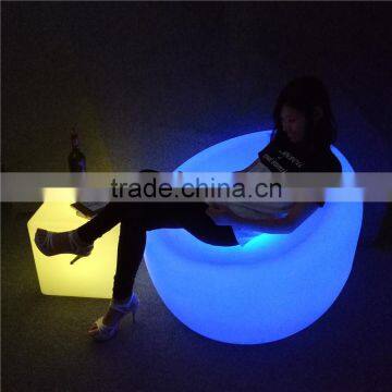 Cheap Outdoor LED Furniture Luminous LED Bar Sofa Chair With 16 Colors Changing