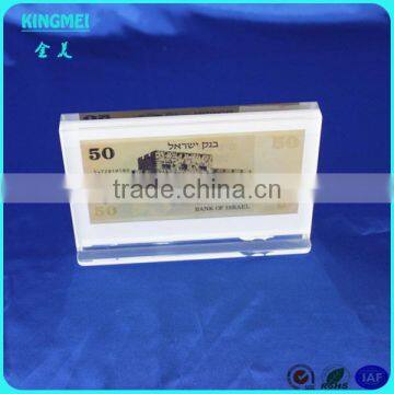 KM-SP06 Factory high quality clear acrylic crystal stamp block,transparent acryl display block
