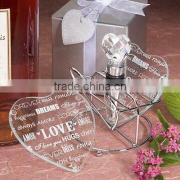 Wedding Party Decoration & Gift Use Heart Shaped Glass Photo Coaster photo-2